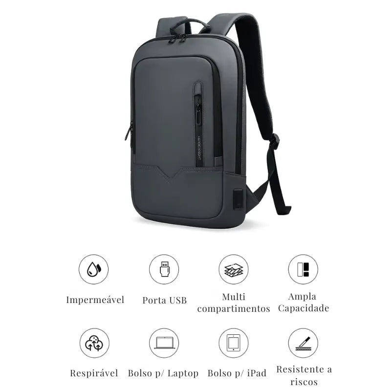 Mochila Executiva Compacta para Notebook 17" Casualle