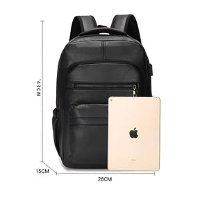 Mochila Executiva de Couro com USB | Business