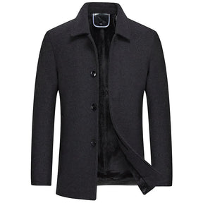 Sobretudo Masculino Curto de Lã - (Promoção de Inverno 2025)