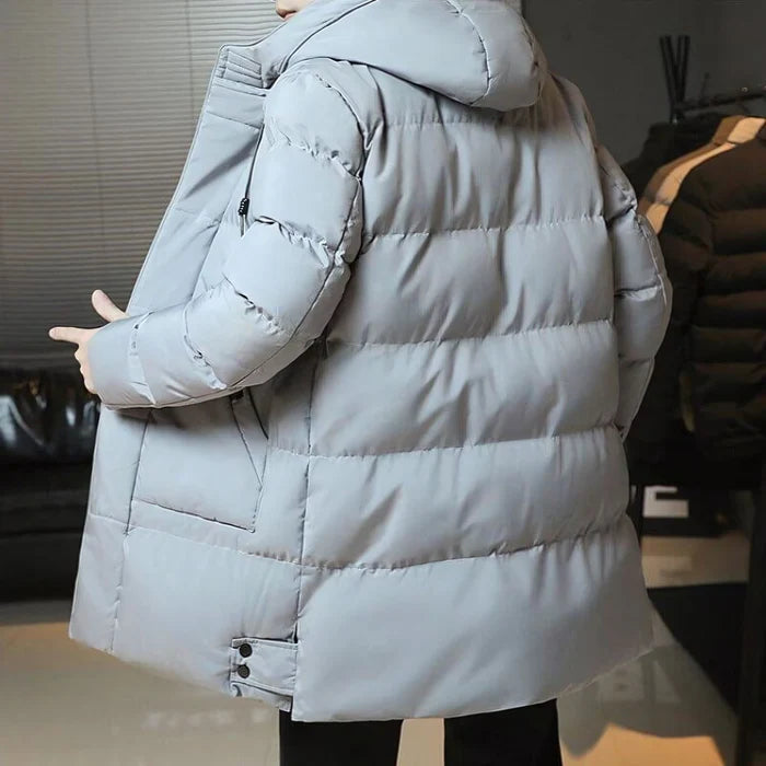Sobretudo Masculino Puffer em Lã - (Promoção de Inverno 2025)