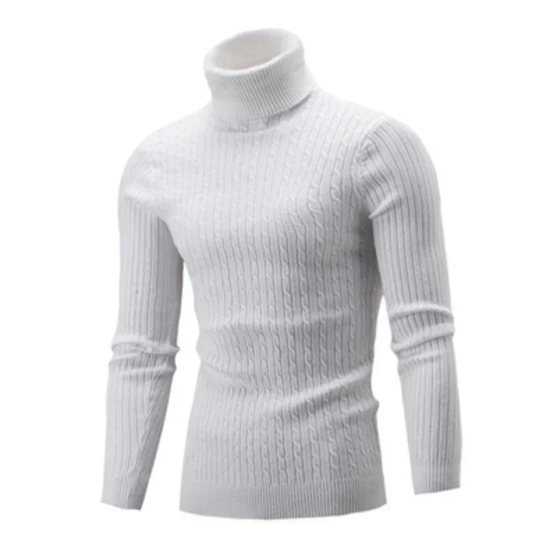 Suéter Masculino Pullover de Gola Alta - (Promoção de Inverno 2025)