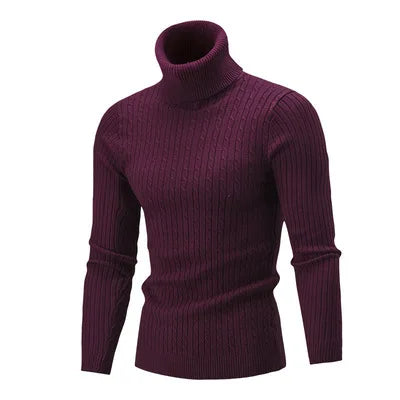 Suéter Masculino Pullover de Gola Alta - (Promoção de Inverno 2025)