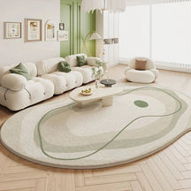 Tapete Sala De Estar Creme Irregular Lojas Sanda
